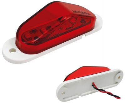 PLAFON CASITA 4 LED´S ROJO 12V