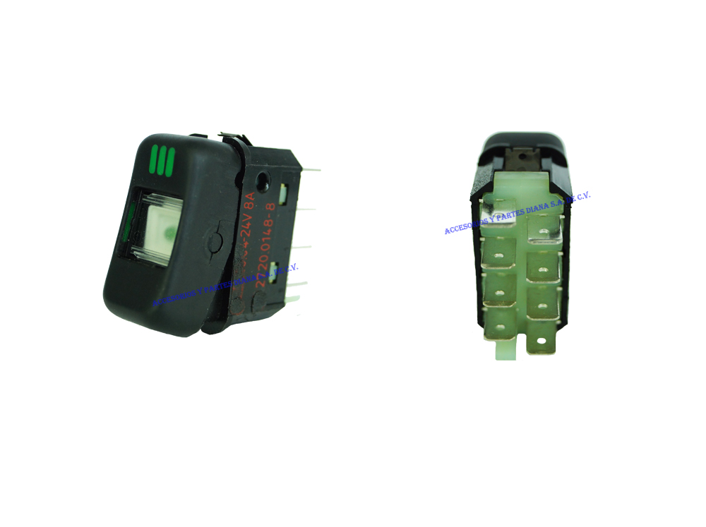 [D5510135] SWITCH VIAGGIO 2 PASOS 8T KOSTAL 24V