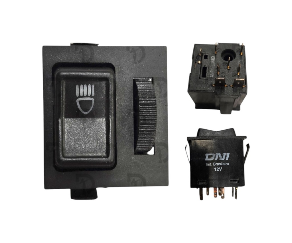 [D5520019] SWITCH LUCES 1P 12V 8T C/DIMMER VW
