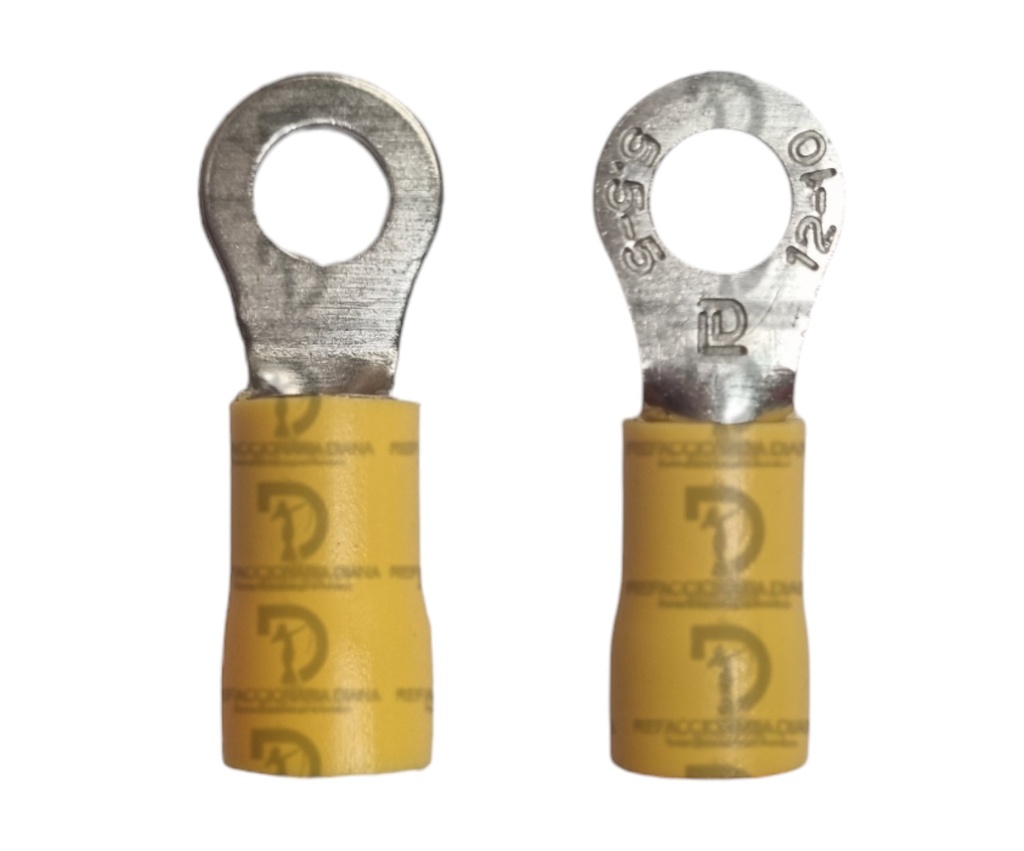 TERMINAL OJILLO AMARILLA 3/16 #12-10