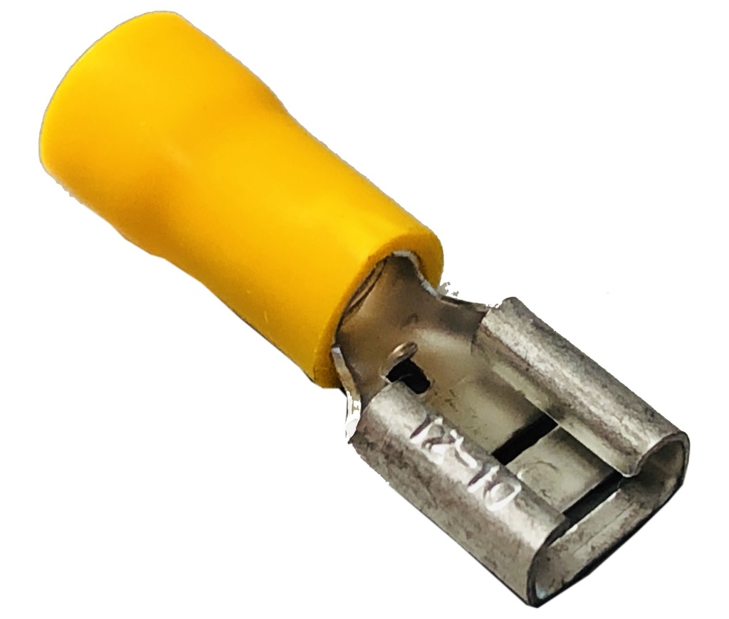 TERMINAL ENCHUFE AMARILLA 1/4 .250 12-10
