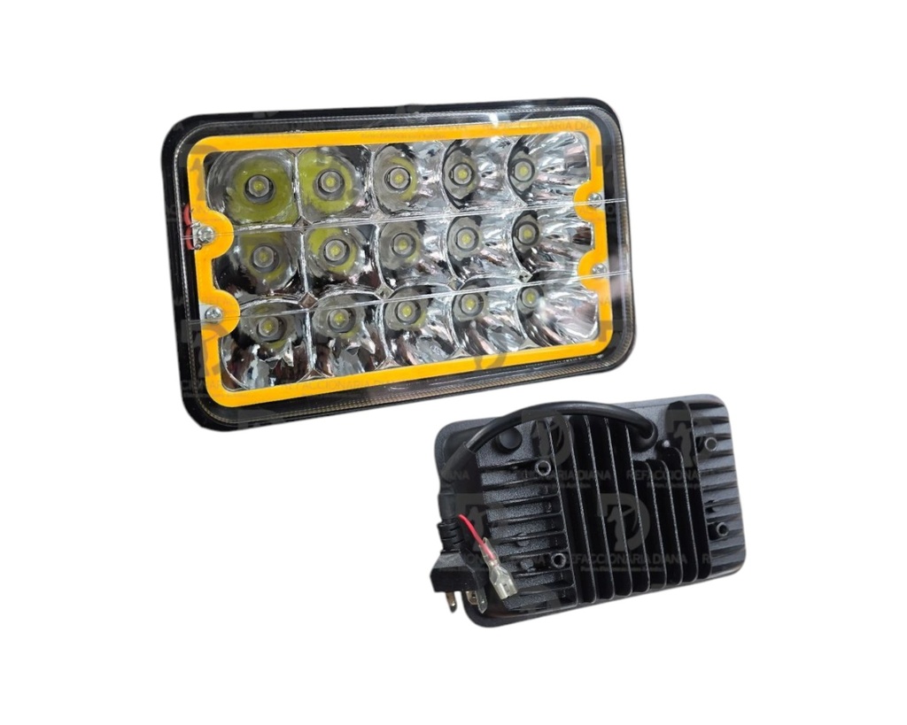 UNIDAD 4656 LED BCO ARILLO AMBAR 10/30V