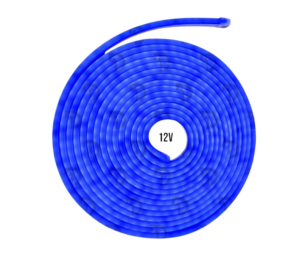 TIRA NEON 5 METROS AZUL 12V