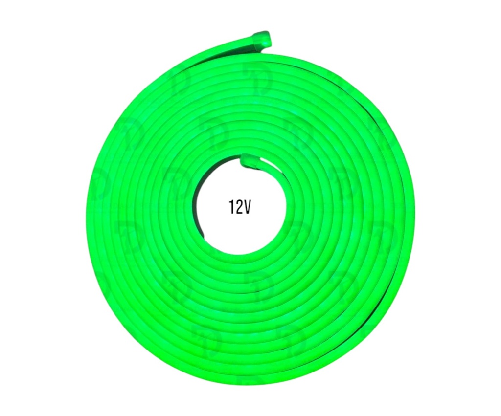 TIRA NEON 5 METROS VERDE 12V
